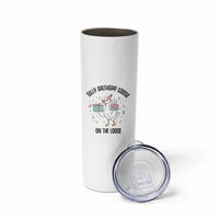 Funny Silly Goose On The Loose Skinny Tumbler Birthday Party Gift