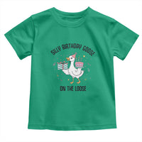 Funny Silly Goose On The Loose Toddler T Shirt Birthday Party Gift