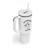 Funny Silly Goose On The Loose Tumbler With Handle Birthday Party Gift
