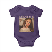Look Who's 30 Baby Onesie Funny Birthday Doll Face Meme