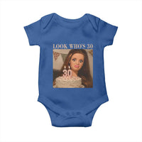 Look Who's 30 Baby Onesie Funny Birthday Doll Face Meme