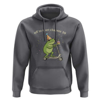Off To Start Chapter 30 Hoodie Funny Frog Scooter 30th Birthday Gift