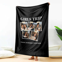 Funny Doll Face Meme Girls Trip Throw Blanket Travel Squad Bestie Gift