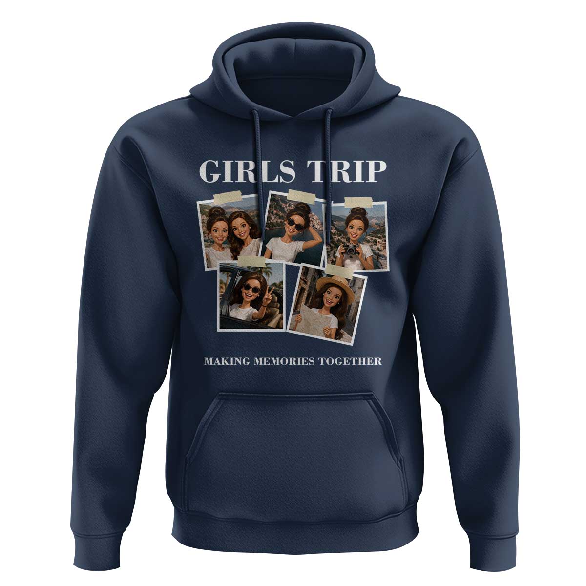 Funny Doll Face Meme Girls Trip Hoodie Travel Squad Bestie Gift
