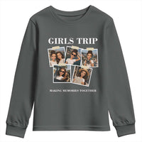 Funny Doll Face Meme Girls Trip Youth Sweatshirt Travel Squad Bestie Gift