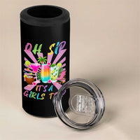 Oh Sip It Is A Girls Trip 4 in 1 Can Cooler Tumbler Funny Besties Vacation