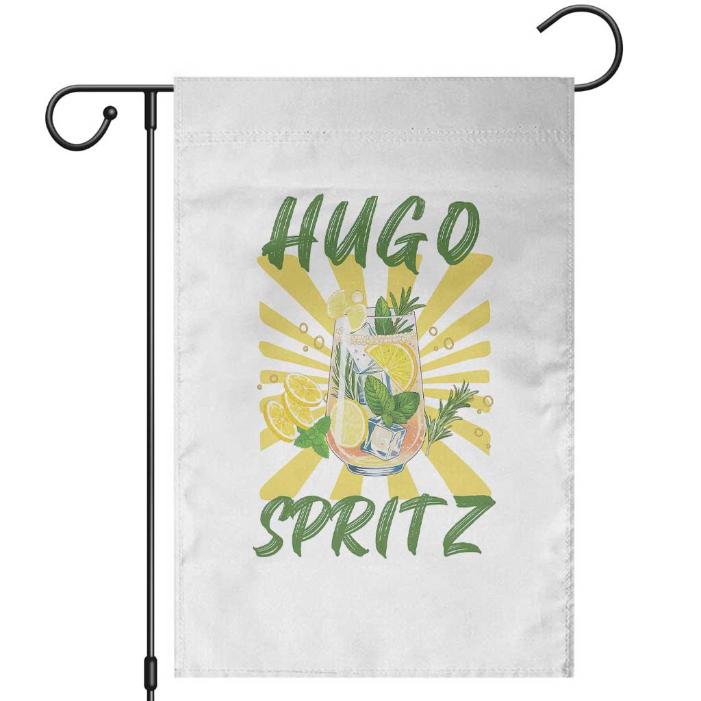 Hugo Spritz Garden Flag Funny Tropical Cocktail Vacation