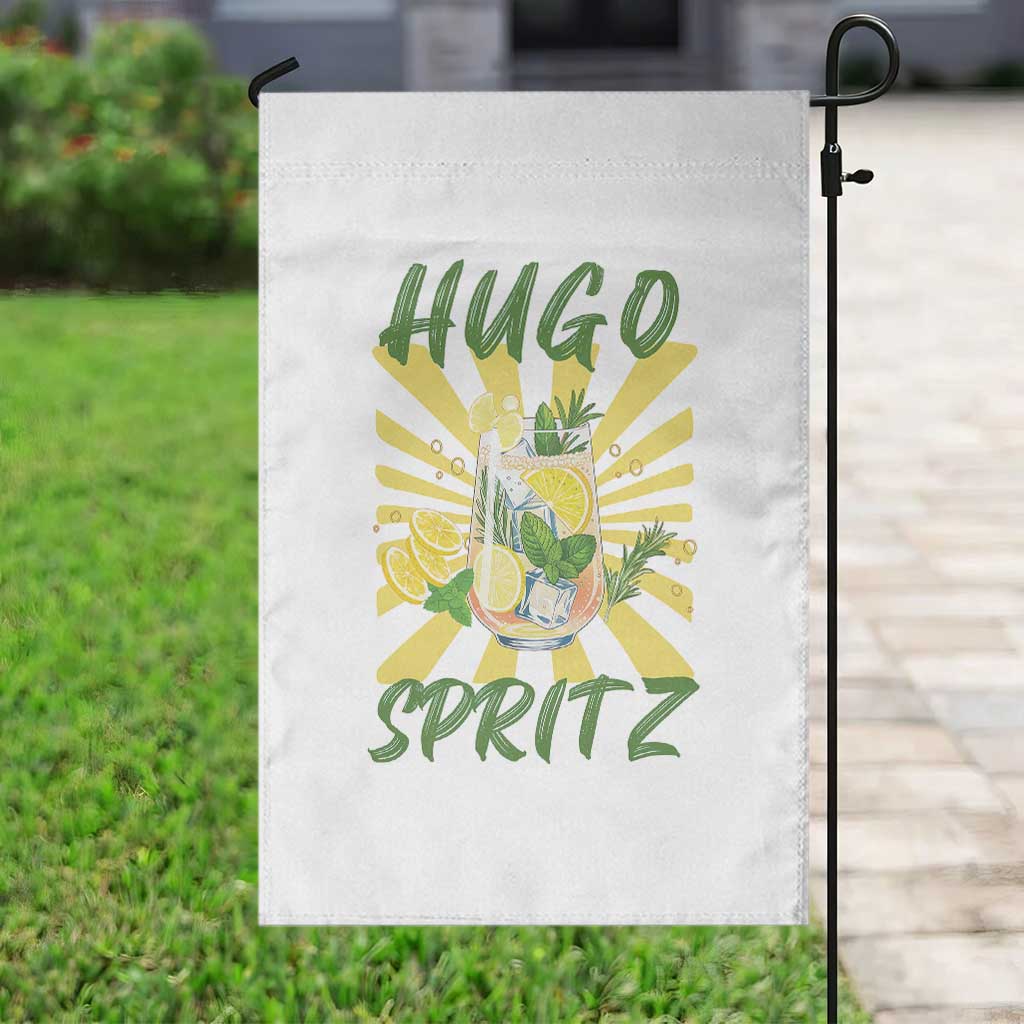 Hugo Spritz Garden Flag Funny Tropical Cocktail Vacation