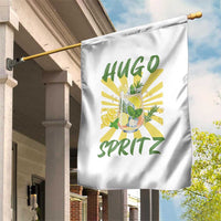 Hugo Spritz Garden Flag Funny Tropical Cocktail Vacation