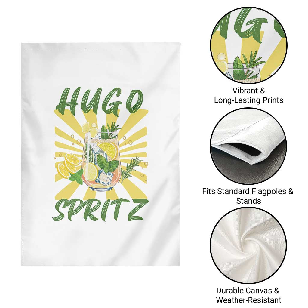 Hugo Spritz Garden Flag Funny Tropical Cocktail Vacation