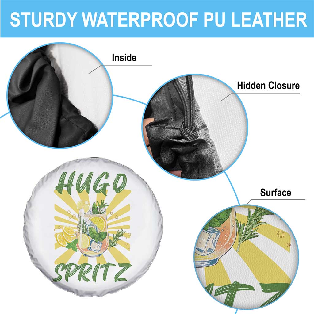 Hugo Spritz Spare Tire Cover Funny Tropical Cocktail Vacation