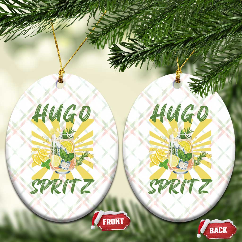 Hugo Spritz Ceramic Ornament Funny Tropical Cocktail Vacation