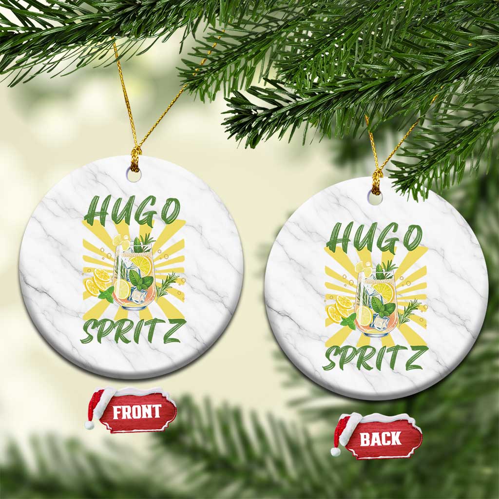 Hugo Spritz Ceramic Ornament Funny Tropical Cocktail Vacation
