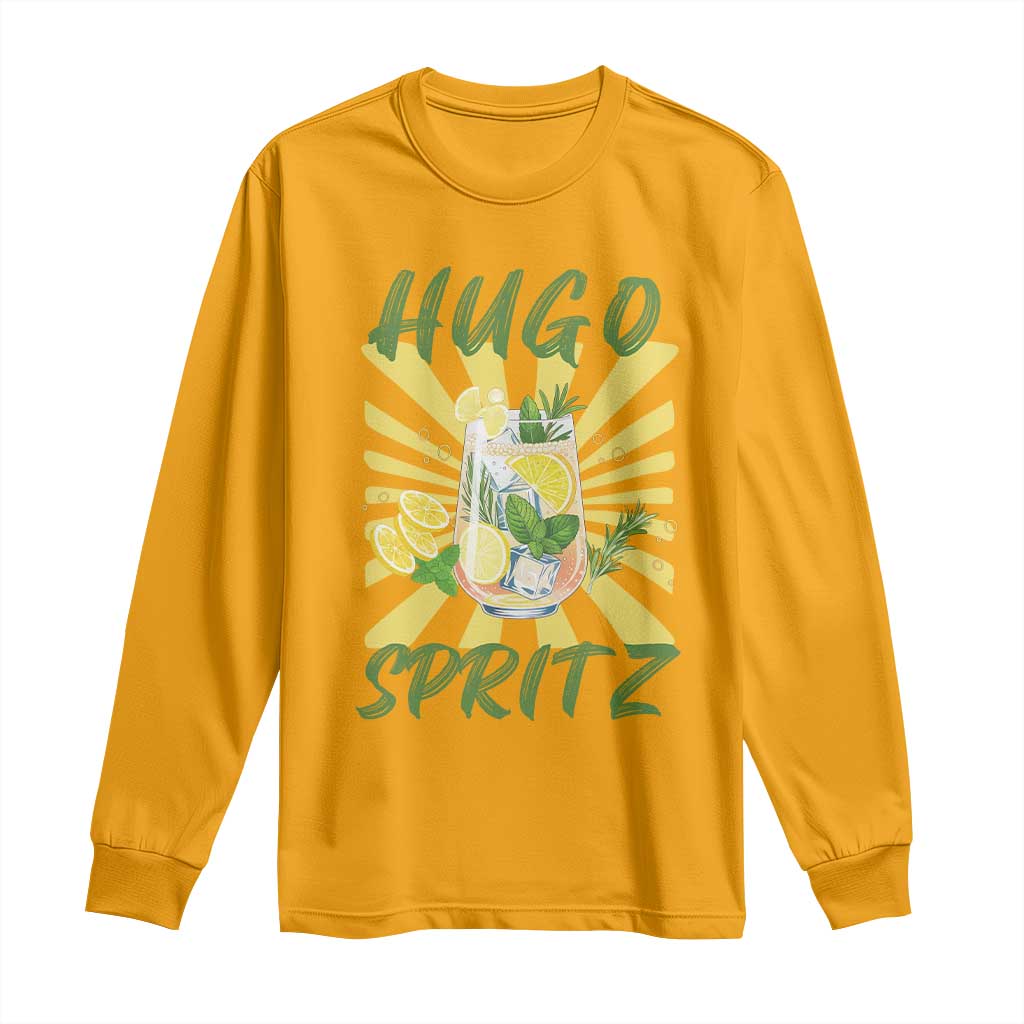 Hugo Spritz Long Sleeve Shirt Funny Tropical Cocktail Vacation