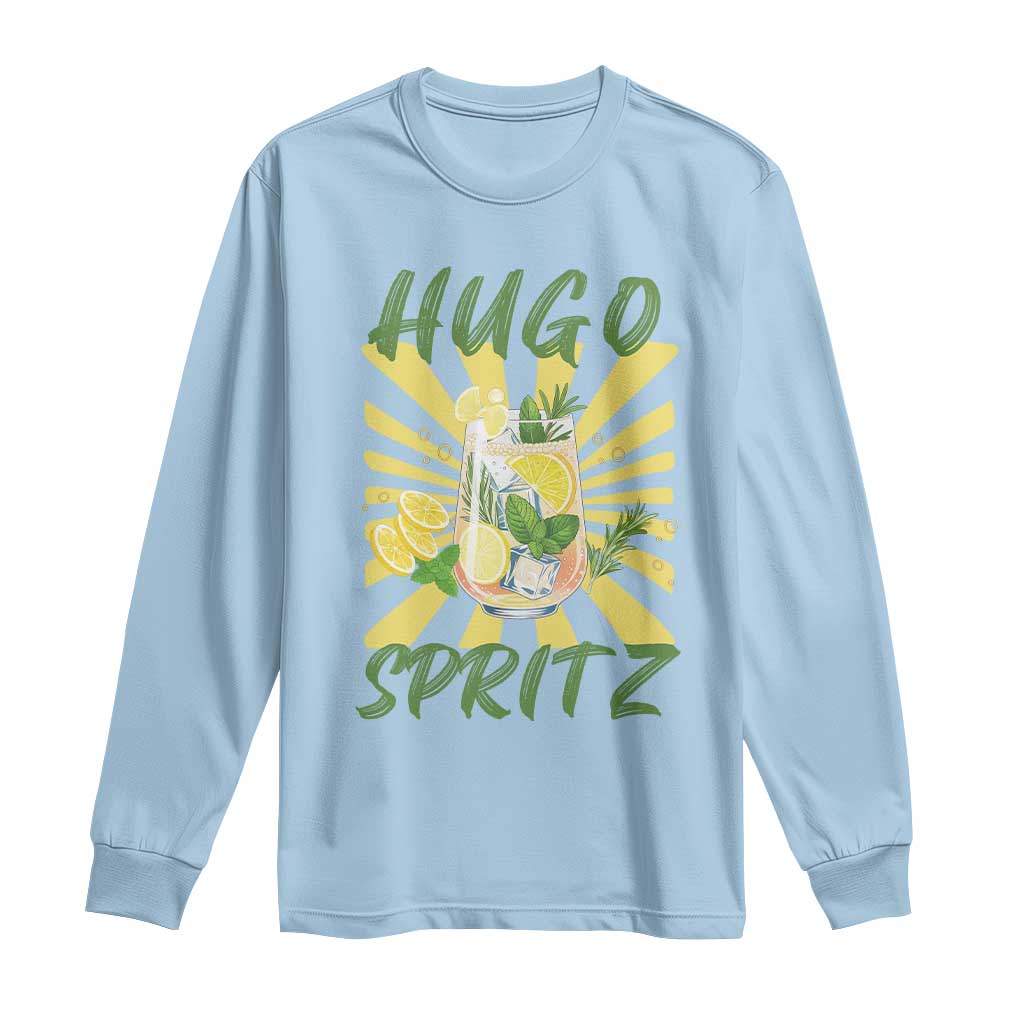 Hugo Spritz Long Sleeve Shirt Funny Tropical Cocktail Vacation