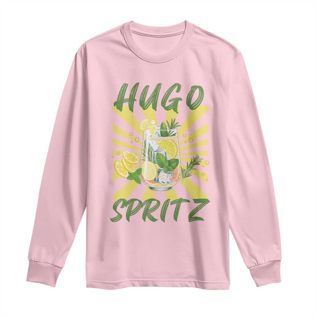 Hugo Spritz Long Sleeve Shirt Funny Tropical Cocktail Vacation