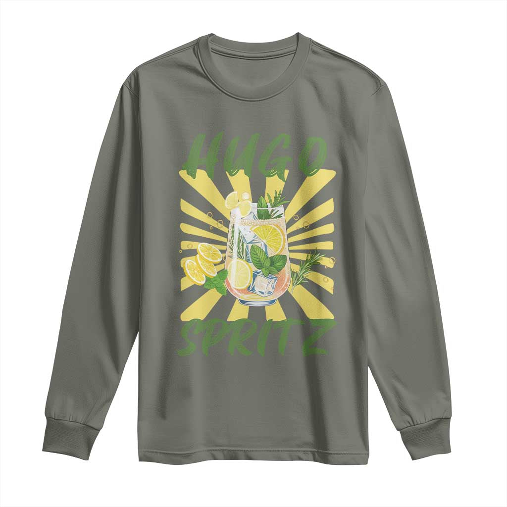 Hugo Spritz Long Sleeve Shirt Funny Tropical Cocktail Vacation