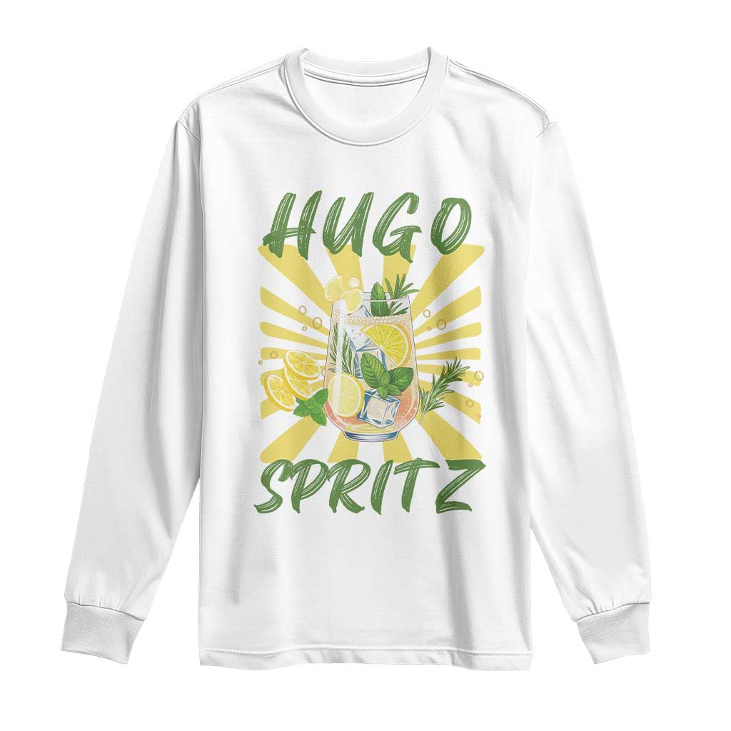 Hugo Spritz Long Sleeve Shirt Funny Tropical Cocktail Vacation