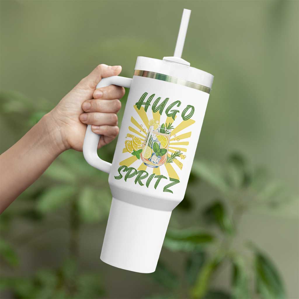 Hugo Spritz Tumbler With Handle Funny Tropical Cocktail Vacation