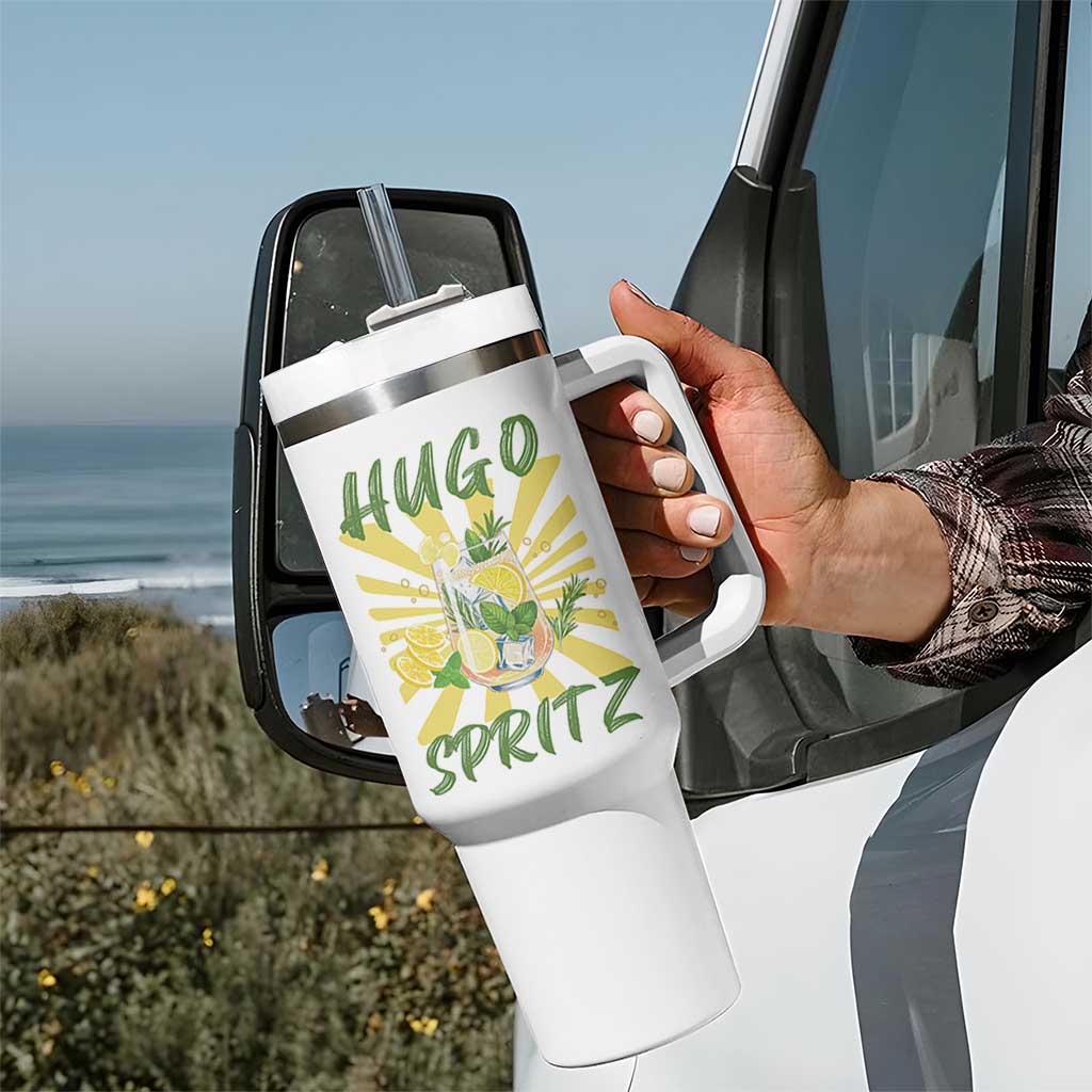 Hugo Spritz Tumbler With Handle Funny Tropical Cocktail Vacation