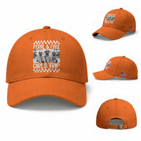 Funny Raccoon Girls Trip Travel Baseball Cap Feral And Free