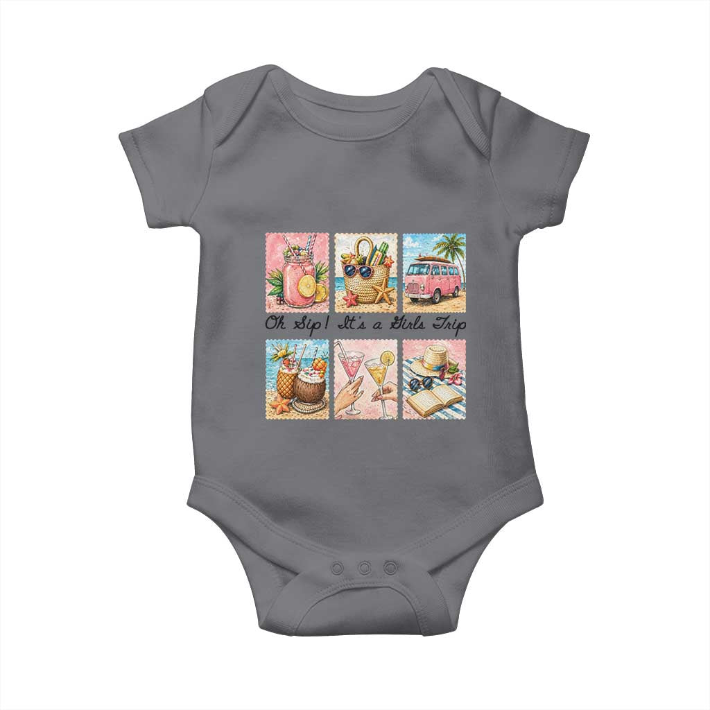 Oh Sip It Is A Girls Trip Baby Onesie Beach Trip Best Friends Gift