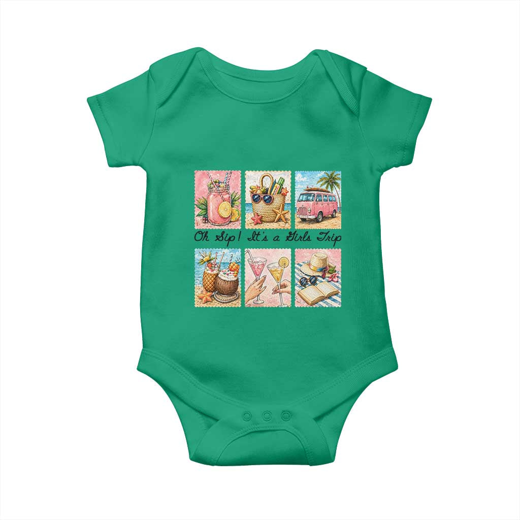 Oh Sip It Is A Girls Trip Baby Onesie Beach Trip Best Friends Gift