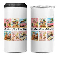 Oh Sip It Is A Girls Trip 4 in 1 Can Cooler Tumbler Beach Trip Best Friends Gift