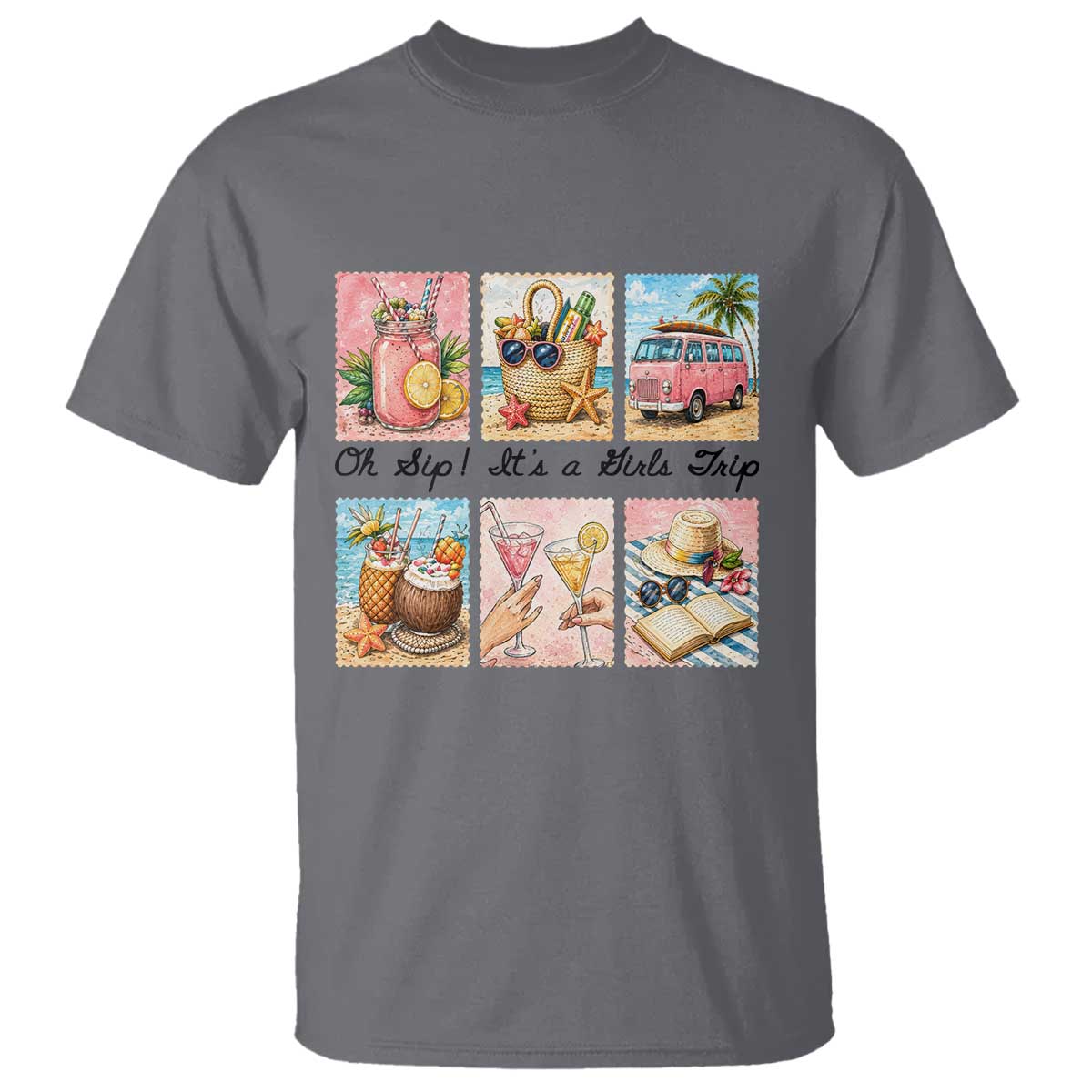 Oh Sip It Is A Girls Trip T Shirt Beach Trip Best Friends Gift