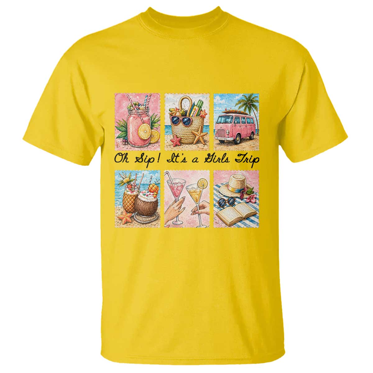 Oh Sip It Is A Girls Trip T Shirt Beach Trip Best Friends Gift