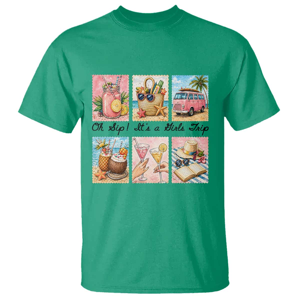 Oh Sip It Is A Girls Trip T Shirt Beach Trip Best Friends Gift