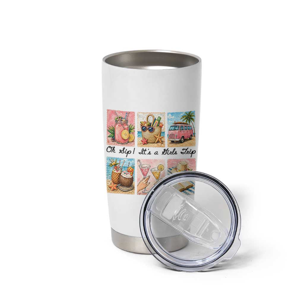 Oh Sip It Is A Girls Trip Tumbler Cup Beach Trip Best Friends Gift