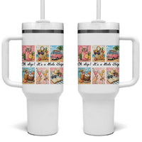 Oh Sip It Is A Girls Trip Tumbler With Handle Beach Trip Best Friends Gift