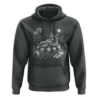 Funny Beach Vacation Trash Panda Hoodie Summer Raccoon Graphic