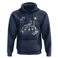Funny Beach Vacation Trash Panda Hoodie Summer Raccoon Graphic