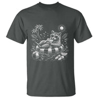 Funny Beach Vacation Trash Panda T Shirt Summer Raccoon Graphic