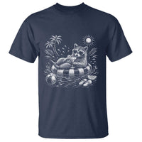 Funny Beach Vacation Trash Panda T Shirt Summer Raccoon Graphic