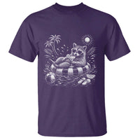 Funny Beach Vacation Trash Panda T Shirt Summer Raccoon Graphic