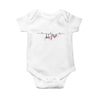 Patriotic American Flag Bikini Baby Onesie USA Summer Vacation Gift
