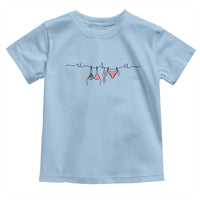 Patriotic American Flag Bikini Toddler T Shirt USA Summer Vacation Gift