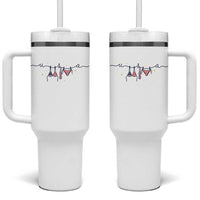 Patriotic American Flag Bikini Tumbler With Handle USA Summer Vacation Gift