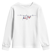 Patriotic American Flag Bikini Youth Sweatshirt USA Summer Vacation Gift