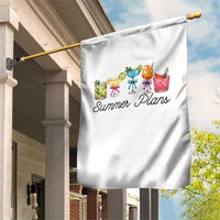 Funny Summer Plans Garden Flag Refreshing Tropical Cocktail Lover Gift