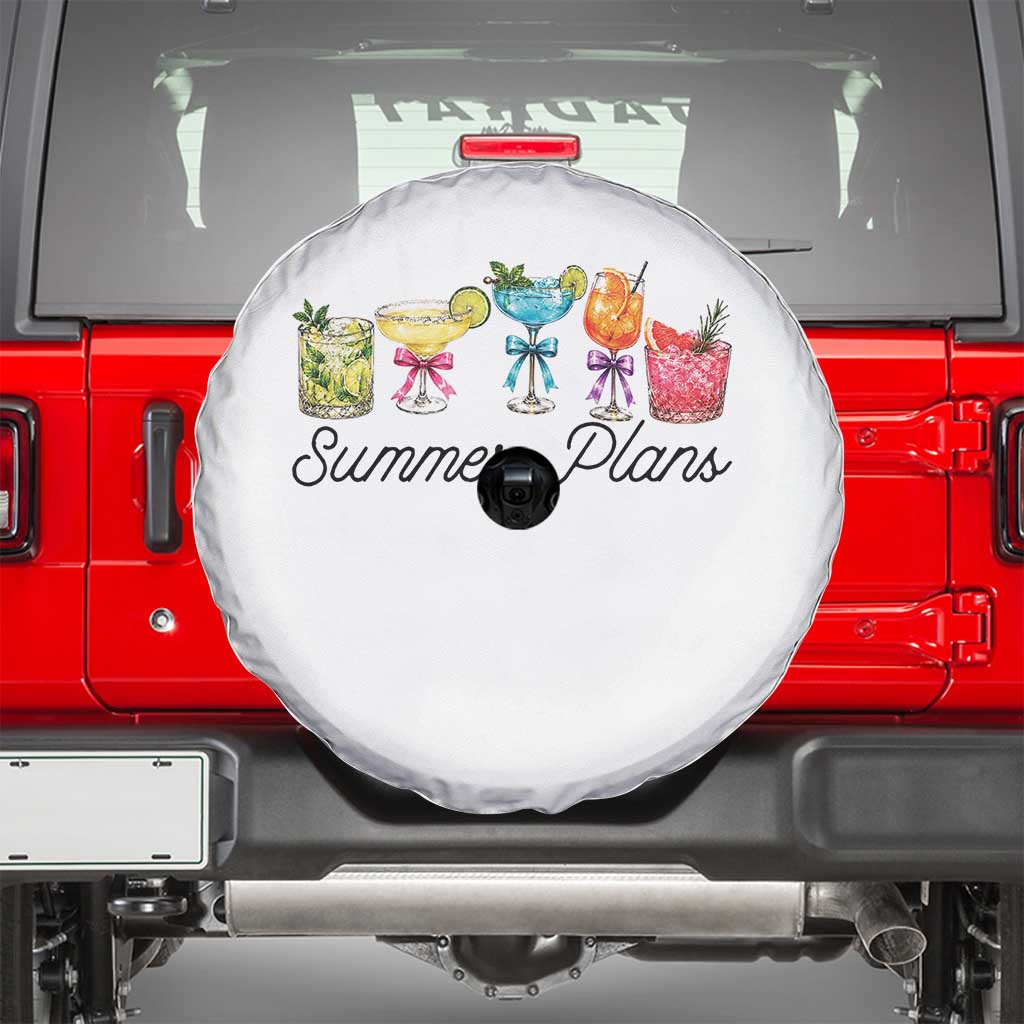 Funny Summer Plans Spare Tire Cover Refreshing Tropical Cocktail Lover Gift