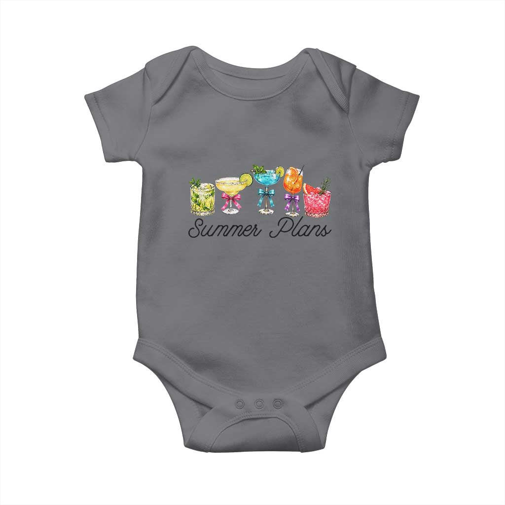 Funny Summer Plans Baby Onesie Refreshing Tropical Cocktail Lover Gift