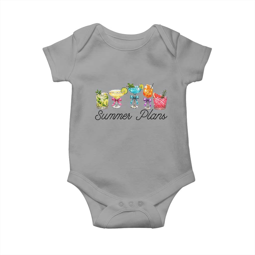 Funny Summer Plans Baby Onesie Refreshing Tropical Cocktail Lover Gift