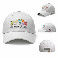 Funny Summer Plans Baseball Cap Refreshing Tropical Cocktail Lover Gift