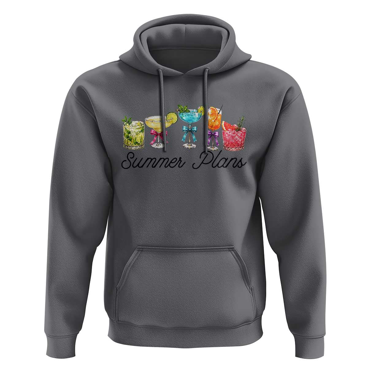 Funny Summer Plans Hoodie Refreshing Tropical Cocktail Lover Gift