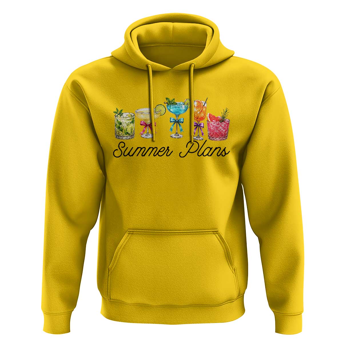 Funny Summer Plans Hoodie Refreshing Tropical Cocktail Lover Gift