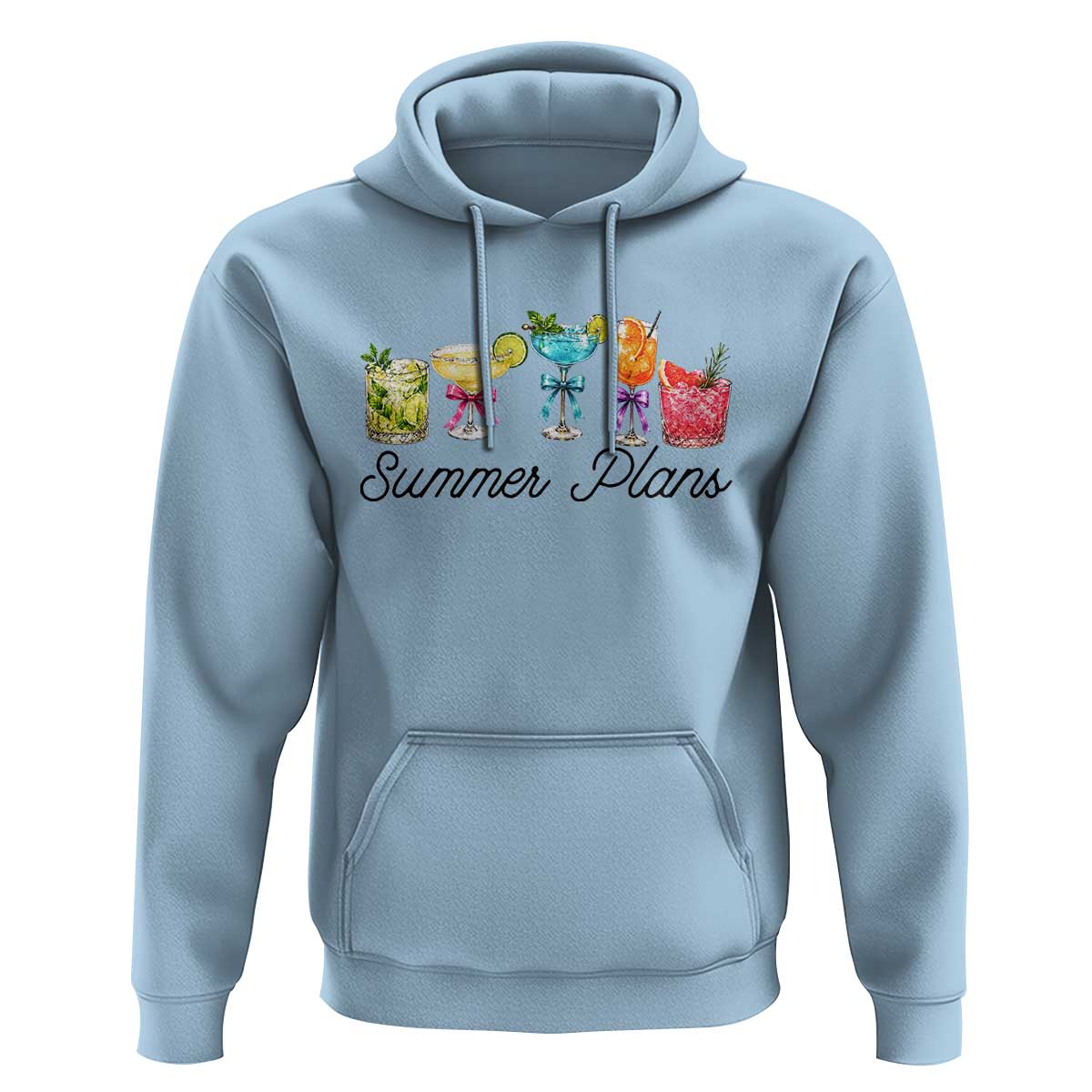 Funny Summer Plans Hoodie Refreshing Tropical Cocktail Lover Gift